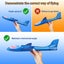 2 Pack Led Light Airplane,17.5" Large Throwing Foam Plane,2 Flight Mode Glider P Carousel 3