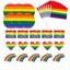 Rainbow Gay Pride Mini 6 Badges + 30 Stickers + 16 Flags Carousel 1