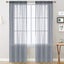 Transparent Curtains Living Room Rod Pocket Window Curtain Panels Bedroom Semi S Carousel 1