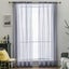 Transparent Curtains Living Room Rod Pocket Window Curtain Panels Bedroom Semi S Carousel 3