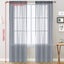 Transparent Curtains Living Room Rod Pocket Window Curtain Panels Bedroom Semi S Carousel 4