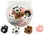 Push Pins For Cork Boards, 25pcs Paw Print Thumb Tacks W/storage Box, Decorative Carousel 1