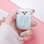 Airpods Case Cute, Flower Airpod Case Protective Hard Cover Portable & Shockpro Carousel 4