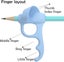 4 Pieces Pencil Grips Trainer For Both Left-handed And Right-handed, Kids Handwr Carousel 3
