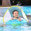 Lie Inflatable Baby Swimming Float Float Ring Baby Pool With Sun Protection Cano Carousel 3