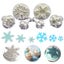 6 Pcs Fondant Cookie Cutter Snowflakes Cookie Cutter Ejector Stamp Cake Decorati Carousel 1