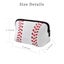 4 Pieces Softball Cosmetic Bag Baseball Print Makeup Bag With Zipper Travel Cosm Carousel 3