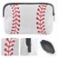 4 Pieces Softball Cosmetic Bag Baseball Print Makeup Bag With Zipper Travel Cosm Carousel 4