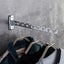 Lie 6/8 Holes Foldable Wall Mounted Stainless Steel Clothes Hanger Hook Drying R Carousel 3