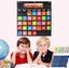 Black Monthly Calendar Pocket Chart With 88 Cards, Black Educational Pocket Char Carousel 4