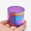 4-piece Set Of Pollen Mills Colorful Metal Zinc Alloy Tobacco Grinder Carousel 4
