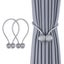 2 Pieces Magnetic Curtain Tiebacks Curtain Clips Rope Holdbacks ,grey Carousel 2