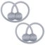 2 Pieces Magnetic Curtain Tiebacks Curtain Clips Rope Holdbacks ,grey Carousel 3
