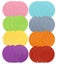 24 Pcs Multicolor Clothing Rack Size Dividers Round Hangers Dividers Carousel 1
