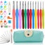 Crochet Hooks Set,2mm(b)-8mm(l) Ergonomic Crochet Hooks With Case Carousel 1