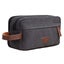 Mens Travel Toiletry Bag With Double Compartments Canvas Leather Bags Carousel 4