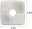 Water Fountain Filter, Square Replacement Filters, 8 Carbon Filters Carousel 1