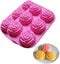 Silicone Mold For Handmade Soap, Cake, Jelly, Pudding, Chocolate, 6 Cavity Rose Carousel 1
