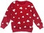 Little Girls Clothes Set Outfit Heart Print Fleece Sweatshirts Top Carousel 2