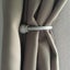 1 Pair Circle Ball Curtain Holdbacks, U Shaped Hook Wall Mounted Carousel 3