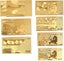 Rosepoem 8 Pieces Gold Plated Antique Counterfeit Money Commemorative Notes Deco Carousel 3