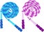 2 Pack Jump Rope Soft Beaded Segment Jump Rope - Adjustable For Men, Women And K Carousel 1