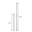 5 Pcs Tension Rods, Cupboard Bars Tensions Rod Curtain Rod 15.7" To 27.5"(approx Carousel 2