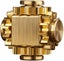 Pure Brass Cube Gears Linkage Anti-anxiety Fidget Spinner Toy,metal Diy Edc Medi Carousel 1