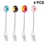 4 Pcs Donut Stainless Steel Dinner Forks Carousel 1
