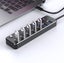 Usb Hub Splitter, Usb 3.0 Aluminum Data Hub With Individual On/off Switches And Carousel 3