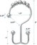 12pcs Shower Curtain Hooks Rings, Rust-resistant Metal Double Glide Carousel 1