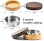 Cute Ashtrays For Cigarettes Ash Tray With Lid Wooden Ashtray With Stainless St Carousel 5