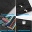 Binder Pouch, 2 Pack Pencil Pouch 3 Ring Fabric Pencil Pouches Black Pencil Case Carousel 3