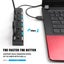 Multi Port Usb Splitter, 7 In 1 Usb 2.0 Hub With High Speed Individual On/off Sw Carousel 3
