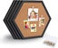 4 Packs Cork Board Pin Board, Cork Boards For Walls With Frame, Decorative Black Carousel 1