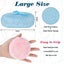 2 Pieces Large Body Fluffy Powder Puff Soft Plush Cushion Puff Round Powder Loo Carousel 3