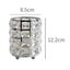 Crystal Cosmetic Display Organizer, Makeup Brush Holder And Jewelry Carousel 5