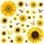 Sunflower Wall Decor - 27 Pcs Sunflower Stickers For Walls With 3d Butterfly Wal Carousel 1