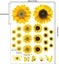 Sunflower Wall Decor - 27 Pcs Sunflower Stickers For Walls With 3d Butterfly Wal Carousel 2