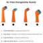 4in1 Electric Cleaning Brush With Replacement Heads Oil Dust Household Carousel 4