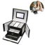 Jewelry Box, Handmade Faux Leather Jewelry Organizer Box Carousel 1