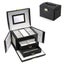 Jewelry Box, Handmade Faux Leather Jewelry Organizer Box Carousel 2
