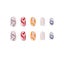 24 Pcs Press On Nails Medium Almond Fake Nails Rainbow Wave Glue On Nails For Wo Carousel 4