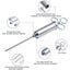 Meat Injector Syringe, Stainless Steel Marinade Flavor Injector Kit Carousel 3