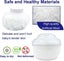 Baby Body Cosmetic Powder Puff Body Powder Puff Container Case ,white Carousel 3