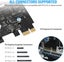 Usb3.0 4-port Expansion Card, Pci-e To Usb 3.0 Type-a Expansion Card With 15-pin Carousel 4