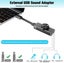 Usb Sound Card Adapter 7.1 Channel External Audio Adapter Stereo Sound Card Conv Carousel 4