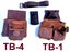TOOL BELT WITH 2 X HEAVY DUTY LEATHER BROWN POUCHES & PADDED SUSPENDERS/HARNESS. Carousel 9
