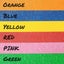 Fluorescent Cloth Tape, Coloured Adhesive Neon Gaffer Matte 6 Colors Carousel 3