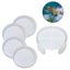 5 Pieces Coaster Resin Moulds, Include 1 Silicone Coaster Storage Box Mould 4 Co Carousel 2